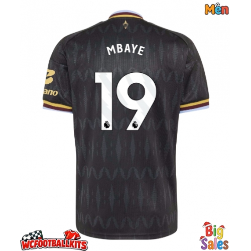 Aston Villa Ibrahim Mbaye #19 Replica Away Stadium Shirt 2026-27 Short Sleeve
